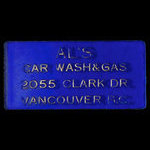 Canada, Al's Car Wash & Gas, aucune dénomination <br /> 1972