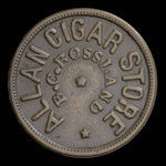 Canada, Allan Cigar Store, aucune dénomination <br /> 1897