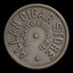Canada, Allan Cigar Store, aucune dénomination <br /> 1897
