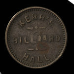 Canada, Kerr's Billiard Hall, 6 1/4 cents <br />
