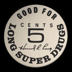 Canada, Long Super Drugs, 5 cents <br /> 1968