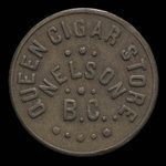 Canada, Queen Cigar Store, aucune dénomination <br /> 1923