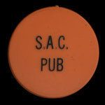 Canada, Student Activity Centre (S.A.C.) Pub, aucune dénomination <br /> 1971