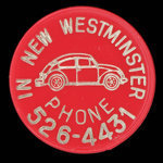 Canada, New Westminster Volkswagon Ltd., aucune dénomination <br /> 1972