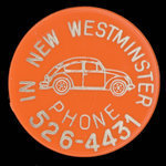 Canada, New Westminster Volkswagon Ltd., aucune dénomination <br /> 1972