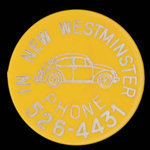 Canada, New Westminster Volkswagon Ltd., aucune dénomination <br /> 1972