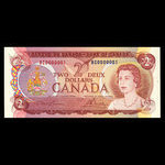 Canada, Banque du Canada, 2 dollars <br /> 1974