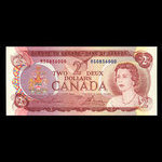 Canada, Banque du Canada, 2 dollars <br /> 1974