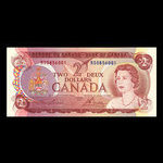 Canada, Banque du Canada, 2 dollars <br /> 1974