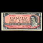 Canada, Banque du Canada, 2 dollars <br /> 1954