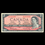 Canada, Banque du Canada, 2 dollars <br /> 1954