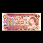 Canada, Banque du Canada, 2 dollars <br /> 1974