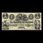 Canada, Banque du Peuple (People's Bank), 1 dollar <br /> 2 mai 1870