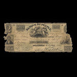 Canada, Banque du Peuple (People's Bank), 2 dollars <br /> 11 juillet 1835