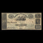 Canada, Banque du Peuple (People's Bank), 10 dollars <br /> 2 mars 1836