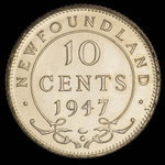 Canada, Georges VI, 10 cents <br /> 1947