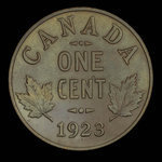 Canada, Georges V, 1 cent <br /> 1923