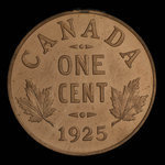 Canada, Georges V, 1 cent <br /> 1925