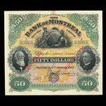 Canada, Banque de Montréal, 50 dollars <br /> 2 janvier 1903