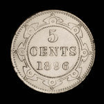 Canada, Victoria, 5 cents : 1896