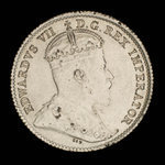Canada, Édouard VII, 5 cents <br /> 1908