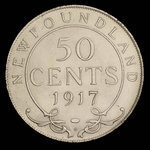 Canada, Georges V, 50 cents <br /> 1917