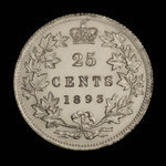 Canada, Victoria, 25 cents : 1893