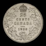 Canada, Georges V, 25 cents <br /> 1928