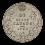 Canada, Georges V, 50 cents <br /> 1932