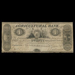 Canada, Agricultural Bank (Toronto), 4 dollars <br /> 1 avril 1835