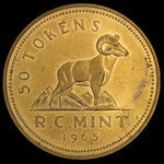 Canada, Monnaie royale canadienne, 50 tokens <br /> 1965