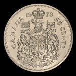 Canada, Élisabeth II, 50 cents <br /> 1978