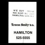 Canada, Arocan Realty Ltd., aucune dénomination <br /> 1979