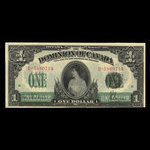 Canada, Dominion du Canada, 1 dollar <br /> 17 mars 1917