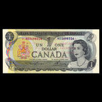 Canada, Banque du Canada, 1 dollar <br /> 1973