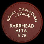 Canada, Légion Royale Canadienne (L.R.C.) No. 75, aucune dénomination <br />