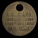 Canada, Western Canadian Collieries (W.C.C.) Limited, 1 charge de charbon <br /> 30 avril 1957