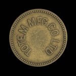 Canada, Totem Mfg. Co. Ltd., aucune dénomination <br /> 1928
