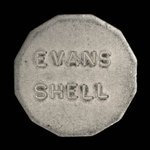 Canada, Evans Shell, aucune dénomination <br /> juin 1969