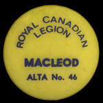 Canada, Légion Royale Canadienne (L.R.C.) No. 46, aucune dénomination <br />