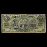 Canada, Bank of Ottawa (The), 20 dollars <br /> 2 janvier 1903