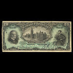 Canada, Banque d'Hochelaga, 20 dollars <br /> 1 janvier 1914