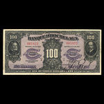 Canada, Banque d'Hochelaga, 100 dollars <br /> 2 janvier 1920