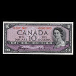 Canada, Banque du Canada, 10 dollars <br /> 1954