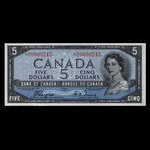 Canada, Banque du Canada, 5 dollars <br /> 1954