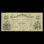 Canada, St. Alexis Spool Factory, 5 cents <br /> 1 avril 1882
