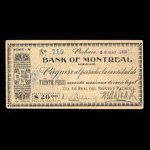 Mexique, Banque de Montréal, 20 pesos <br /> 28 mai 1915