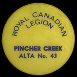 Canada, Légion Royale Canadienne (L.R.C.) No. 43, aucune dénomination <br />