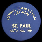 Canada, Légion Royale Canadienne (L.R.C.) No. 100, aucune dénomination <br />