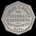 Canada, Fowler & Breen, 1 dollar <br /> 1911